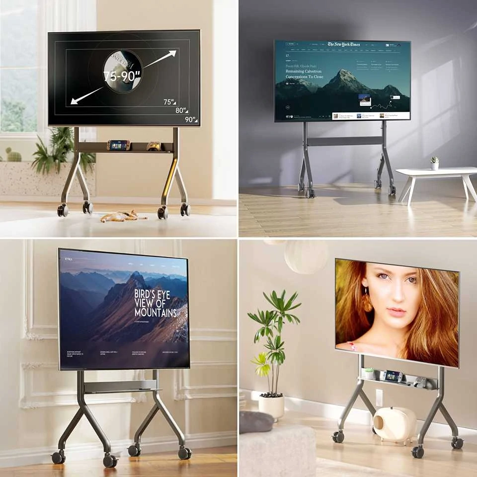 Stojan na interaktivní displeje, dotykové obrazovky, televize nebo monitory NB P150 s elektrickým nastavením výšky