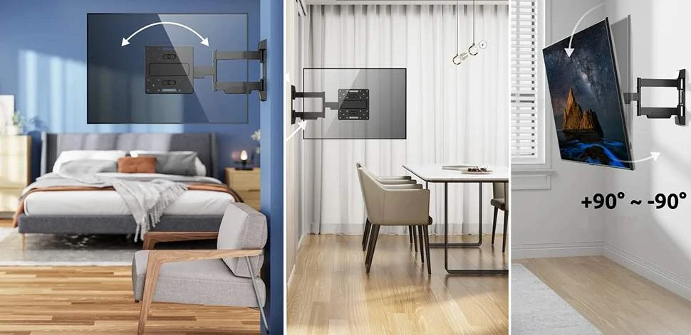 Otočn&yacute; a sklopn&yacute; drž&aacute;k televize s nastaven&iacute;m požadovan&eacute; vzd&aacute;lenosti od zdi Fiber Mounts FM39b