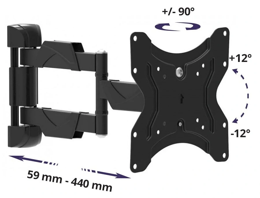 Držiak na televízie a monitory Fiber Mounts M7C42
