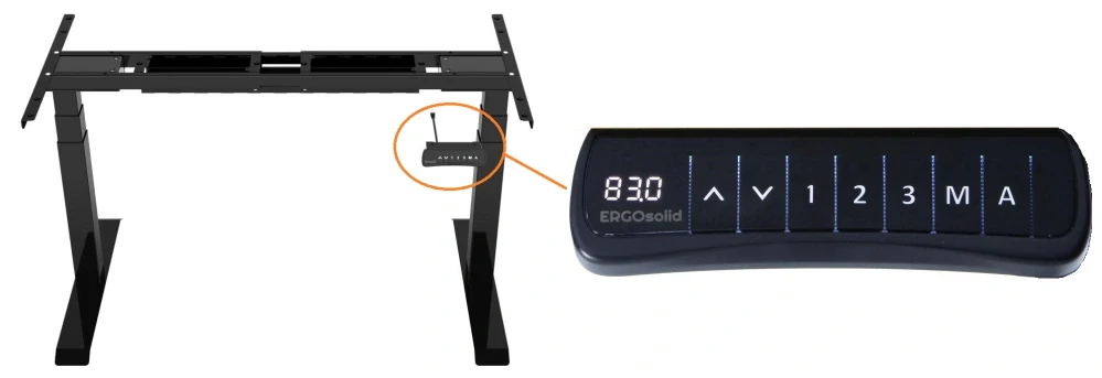 Elektrický dvoumotorový rám stolu Ergosolid SR21B