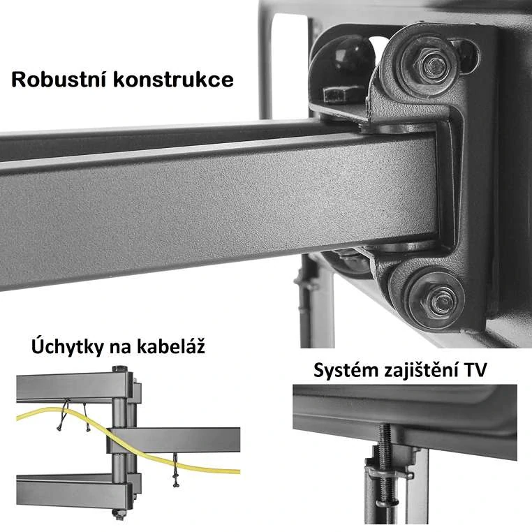 Nástěnný držák na televizi Fiber Mounts Solid-1