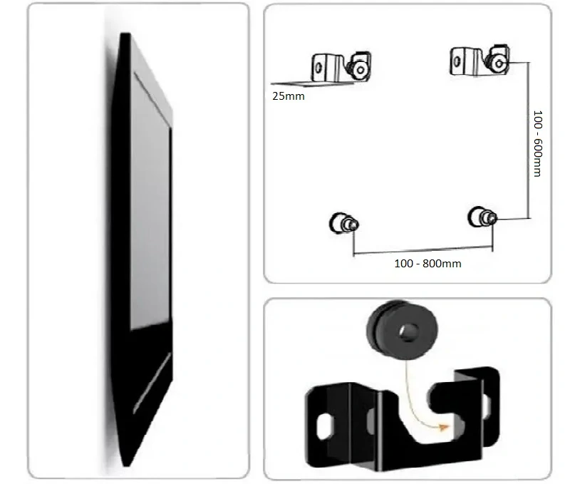Fixní držák na televize a monitory Fiber Mounts FM04