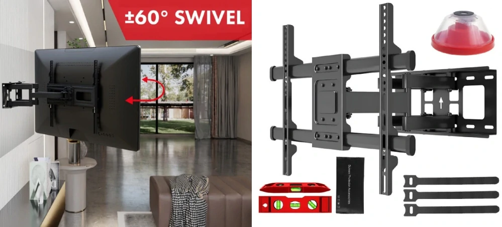 Držák na TV polohovací výsuvný otočný Fiber Mounts M7C89