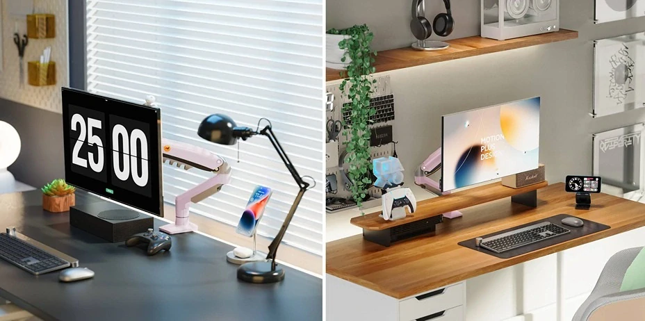 Stolní držák na monitory v růžovém dizajnu NB F80xj fantasy pink