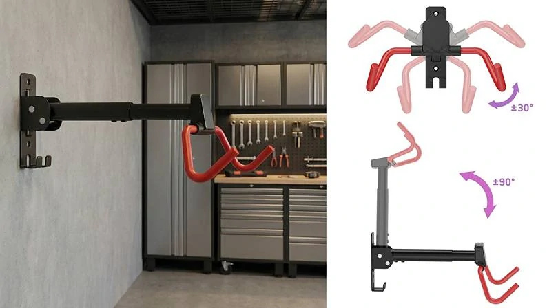 N&aacute;stěnn&yacute; nosič kol Fiber Mounts DNK10 - zakl&aacute;pěc&iacute; polohovateln&yacute; drž&aacute;k na kola