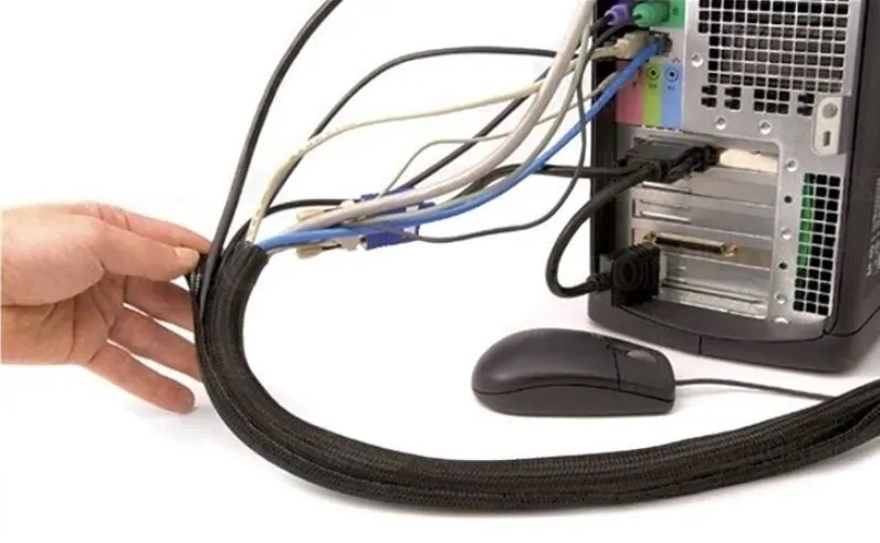 Pořadače na kabely od PC / monitorů ohebné a pružné 180cm Fiber Mounts M5C13