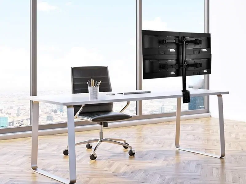 Držák na 4 monitory Ergosolid NF44 - použitý, oděrka, prasklé krytky