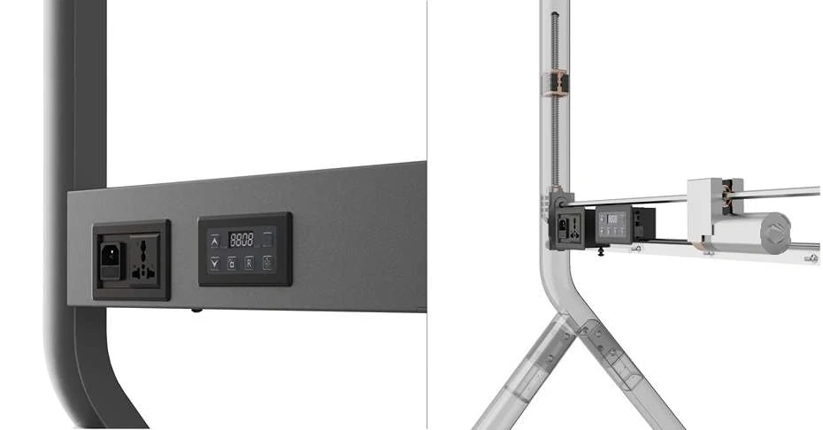 Pojízdný elektrický stojan na monitory displeje televize a multimediální interaktivní i dotykové tabule NB P220
