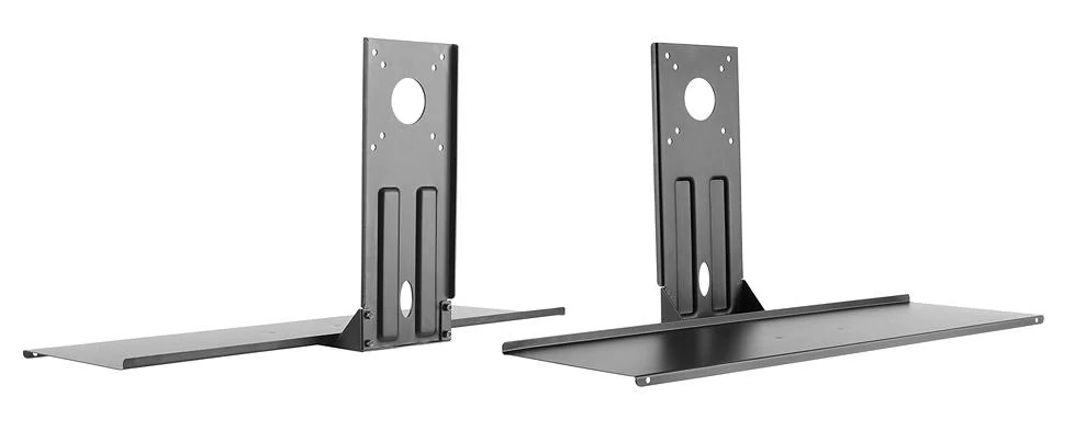 Náhled na poličku z přední a zadní strany, celokovové provedení Fiber Mounts Keyb01