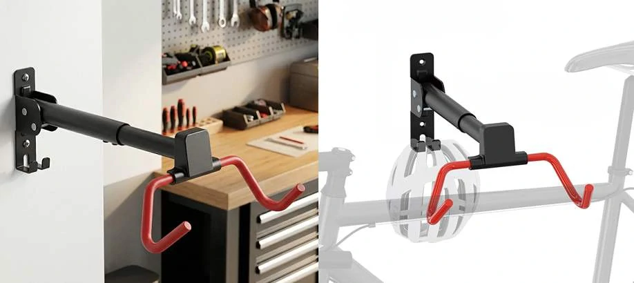Nastaviteln&yacute; n&aacute;stěnn&yacute; drž&aacute;k kol s měkk&yacute;m povrchem pro ochranu r&aacute;mu Fiber Mounts DNK10