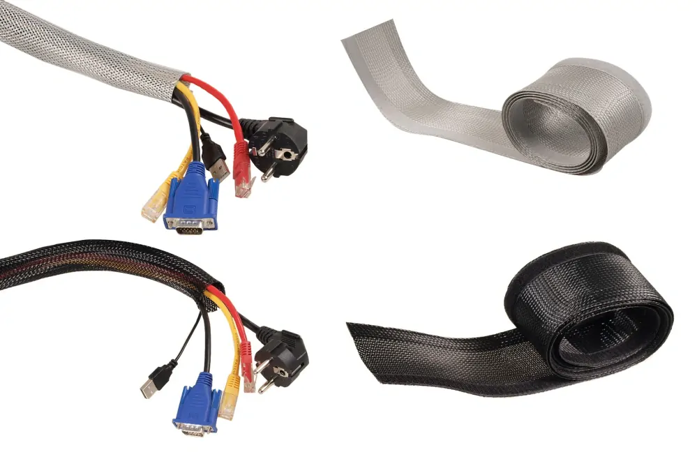 Organizér a pořadač na kabely od PC monitorů a dalšího příslušenství Fiber Mounts M5C13 černý nebo stříbrný