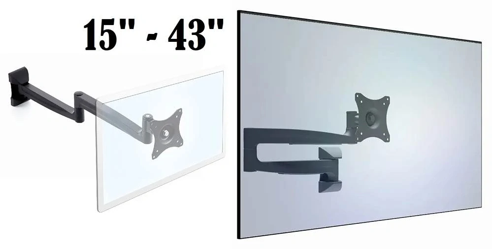 Nástěnný držák na monitor Tv pro náročné - nejvyšší kvalita, nadstandardní polohovatelnost, krásný dizajn a kvalitní materiály - Edbak GDV121