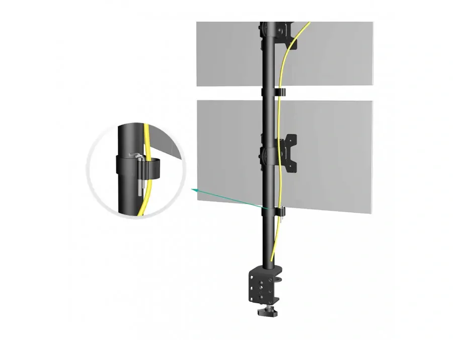 Stolní držák 2 monitorů Fiber Mounts M9C66