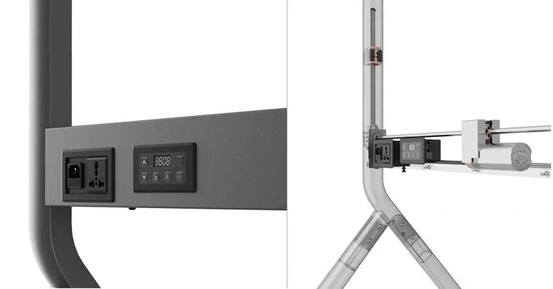 Pojízdný stojan s elektrickým výškovým polohováním monitoru, displeje, televize nebo multimediální tabule NB P150
