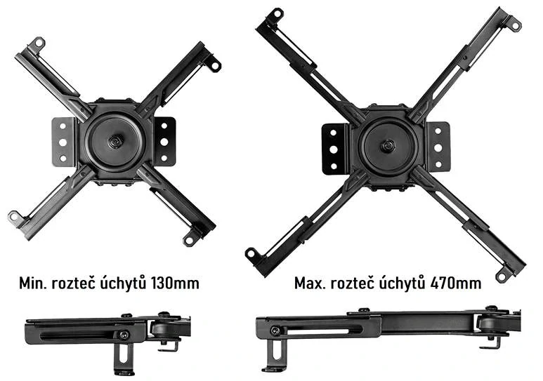 Univerzální držák na projektor s nosností 35kg Fiber Mounts FM072