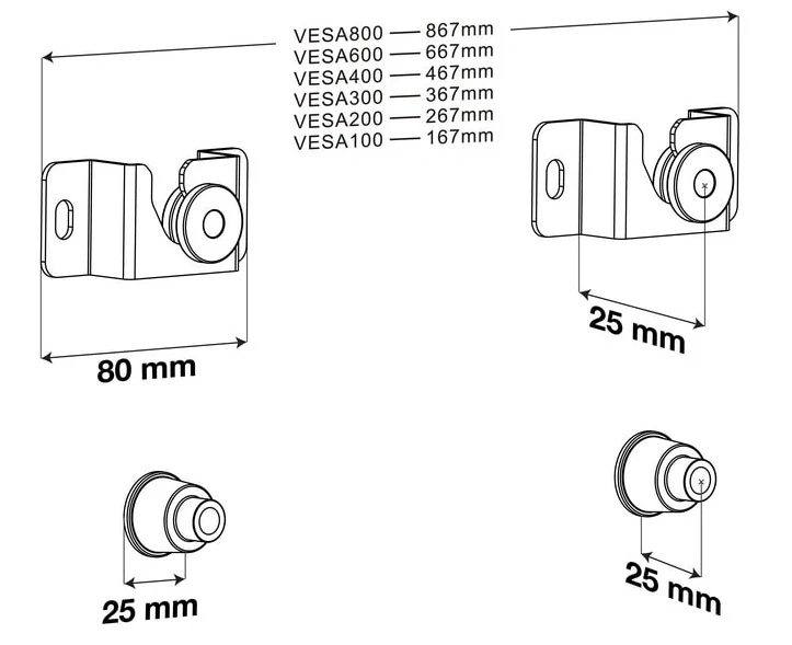 Držák na televize Fiber Mounts FM04