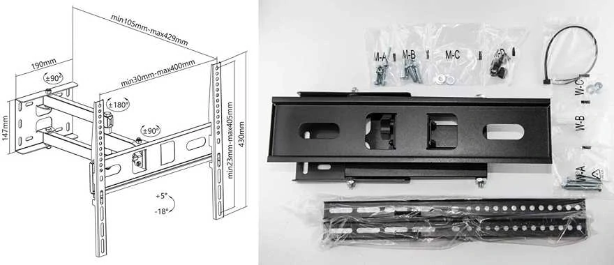 Držák na televize / monitory Fiber Mounts FM80
