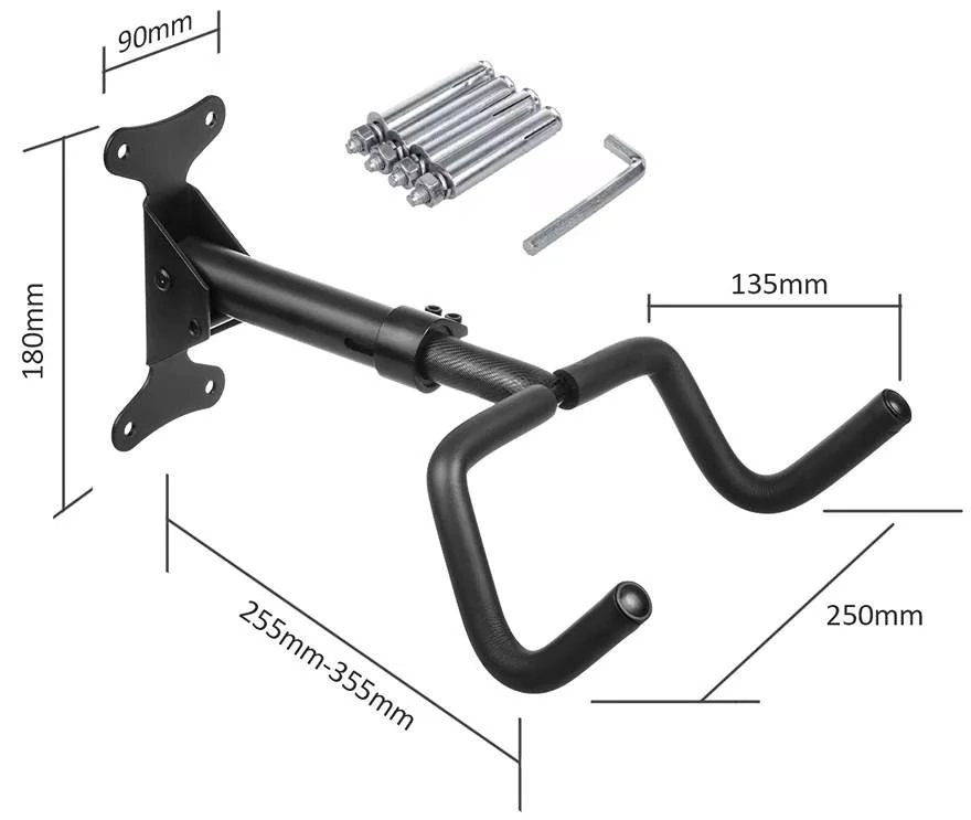Rozměry držáku jízdního kola Fiber Mounts M4C31