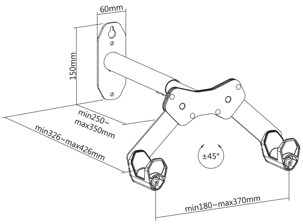 Držák na jízdní kolo Fiber Mounts M4C57