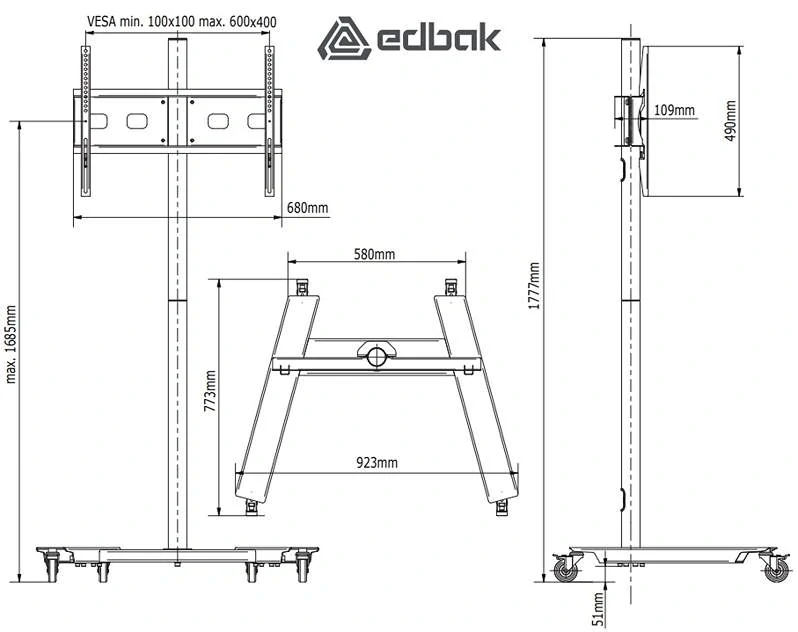 Tv stojan Edbak TR5E