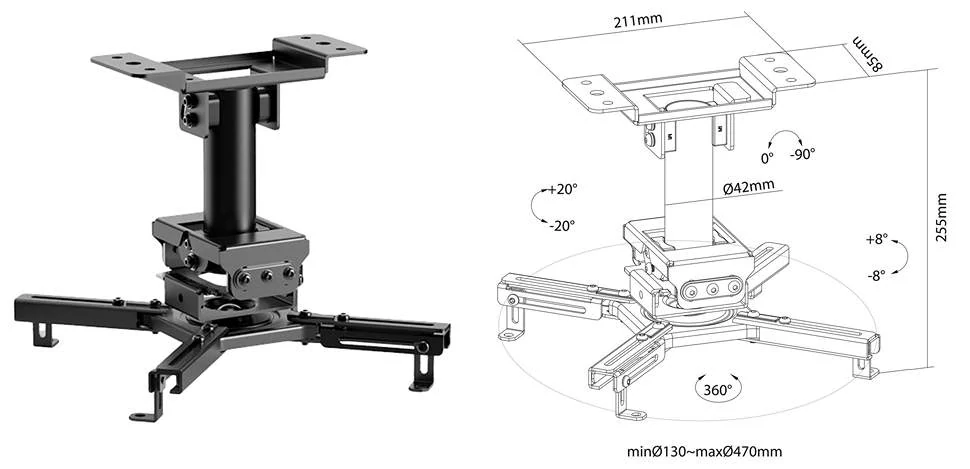Držák na projektor Fiber Mounts FM070