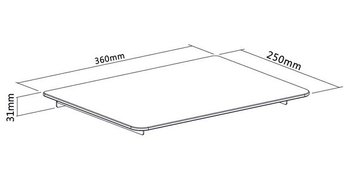 Polička k televizi Fiber Mounts M6C29