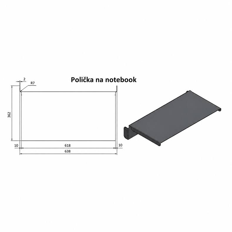 Stojan na Tv monitor OMB Trolley XXL