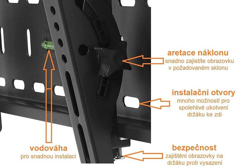 Držák Tv s náklonem Fiber Mounts M7C78
