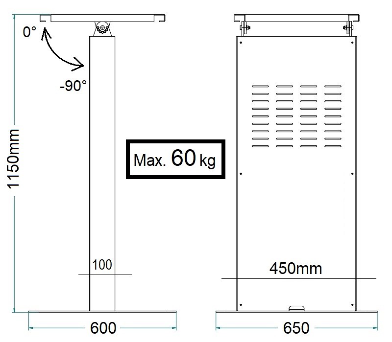 Stojan na displej TV Fiber Mounts ITSV55