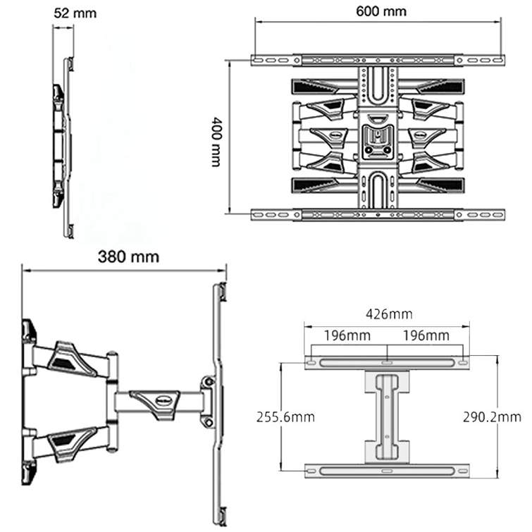 Otočný sklopný držák Tv NB DF600-P6