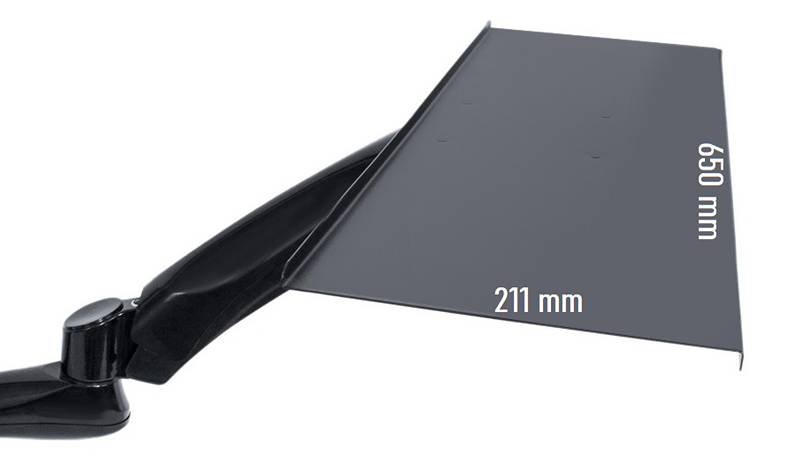 Držák monitoru s poličkou na klávesnici Fiber Mounts M68C1