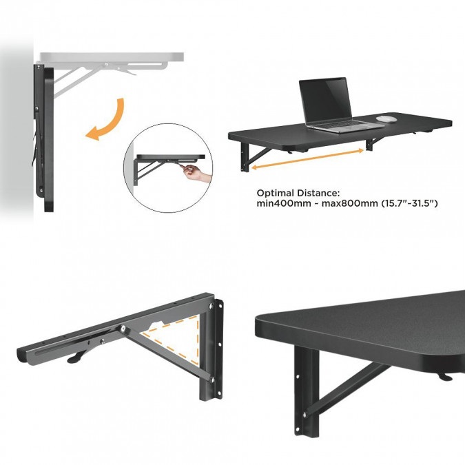 Držáky na polici skládací Fiber Mounts M8C76