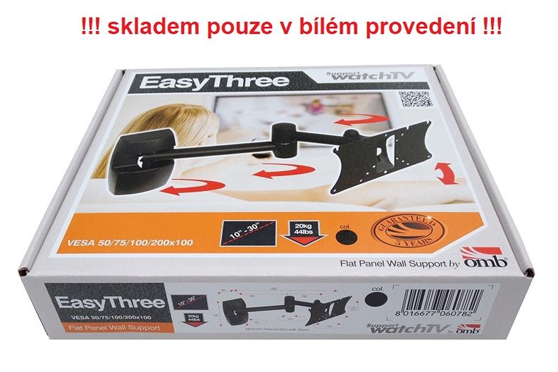 Držák Tv monitoru OMB Easythree Bianco