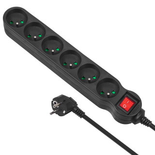 Prodlužka 3m, 6x zásuvka - Fiber Mounts PR3X6