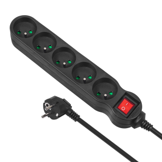 Prodlužka 1,4m 5x zásuvka - Fiber Mounts PR14X5