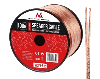 Reproduktorový kabel 2x1,5mm 100m Fiber Mounts MCTV512